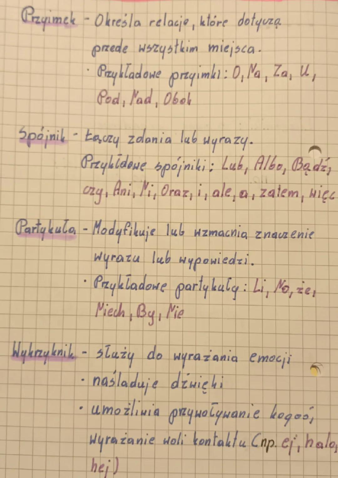 Części mowy
Czasownik - Nazywa czynności i stany.
Odpowiada
pytania: Co robi?
Co się z nim dzieje? W jakim jest
stanie?
tryby: Orzekający, r