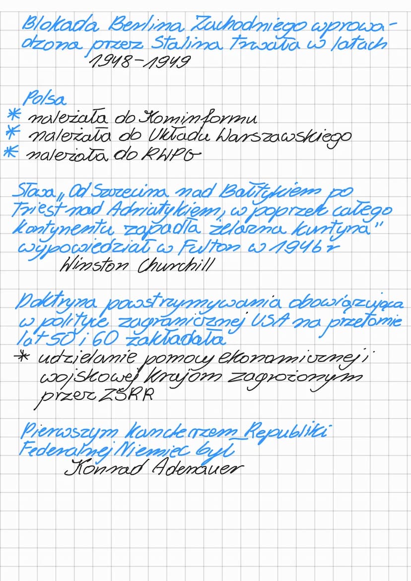 Hit
Powstanie bloku wschodniego
Środkowo-Wschodniej
1949, 1945- decyzje konferenci teherańskiej, jałtańskiy i pouzdamskiej-przyzwolenie
na p