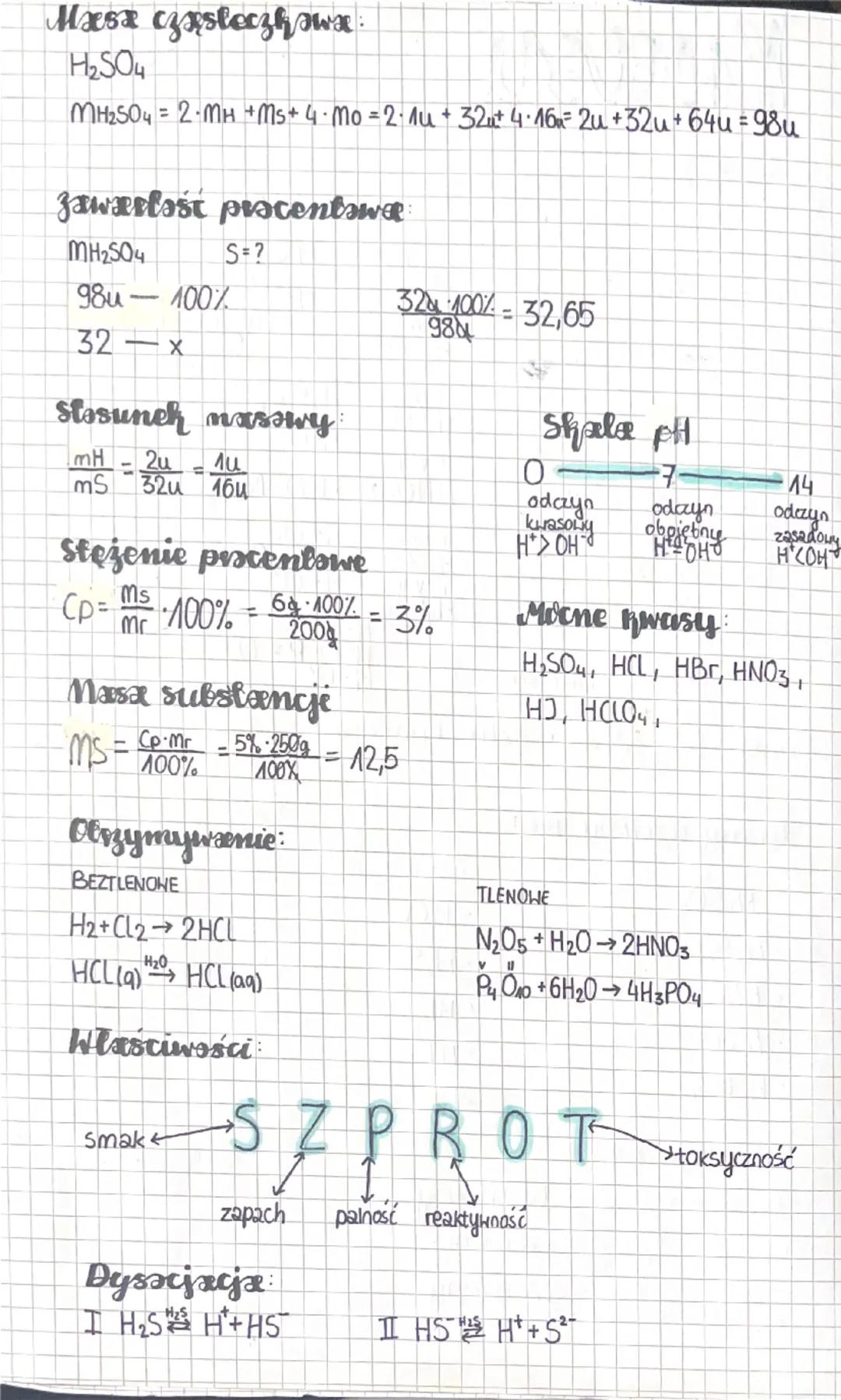 Kwasy
wzsvy
HCL
KHAS CHLOROWODOROHM
H-CL
KWAS SIARKOWODOROHY
KWAS SIARKOWY (VI)
H₂S
H
Vi
00-H
H₂SO4
S
vl HO
00-H
KWAS SIARKOWY (IV)
H₂503
S=