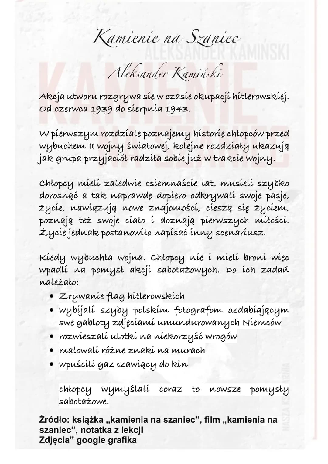 Kamienie na Szaniec 