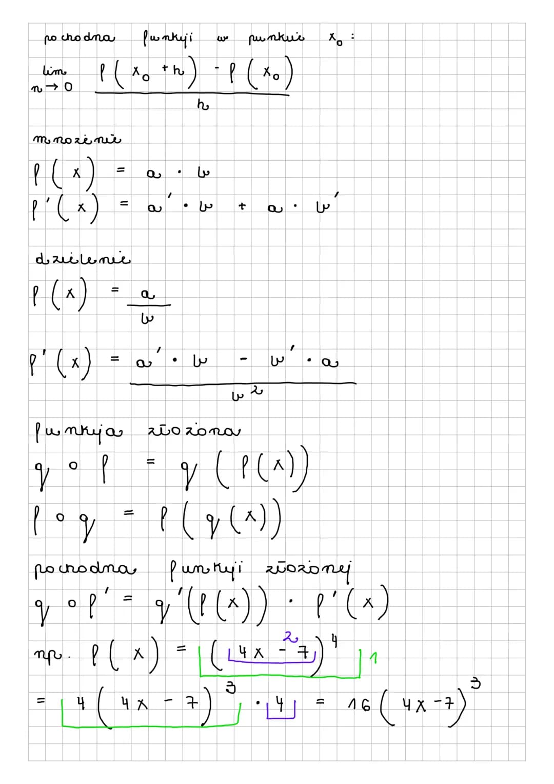 po chodna
lim
340
H
m nozi nie
P(x)
P'(x)
=
O
=
dzielenie
P(x)
P'(x)
=
funky i
X
O
a
QU
a
سا
th
=
:) - P (
h
سا
3
• w
سا
w
3
punkui
+
w
Xo
Q