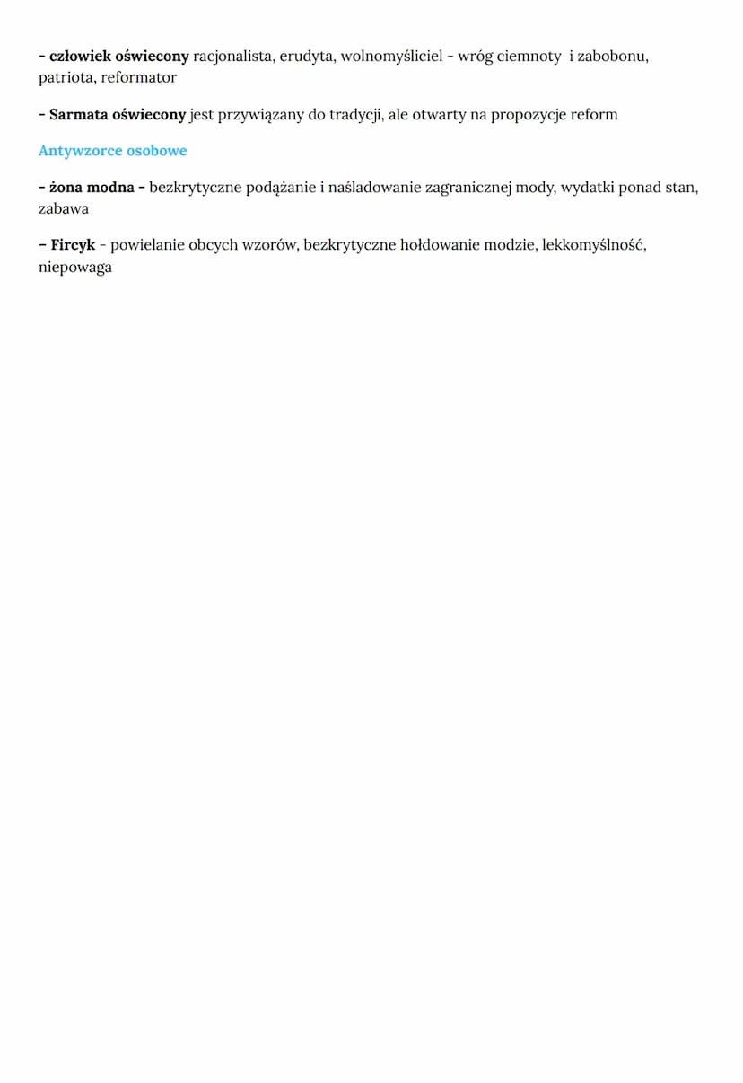 Oświecenie
XDDD WEZEM JESTEM
• NAZWA EPOKI
ludzki rozum uznano za najwyższą wartość orzekającą o prawdzie, czyli „naturalne światło
oświecaj