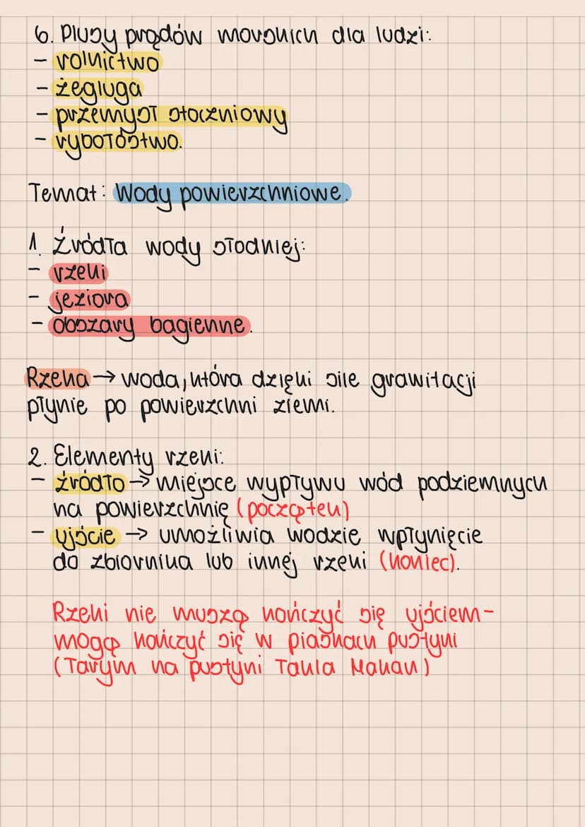 
<h2 id="hydrosferawodnapowokaziemi">Hydrosfera - wodna powłoka Ziemi</h2>
<p>Hydrosfera składa się z wód powierzchniowych, wód podziemnych 