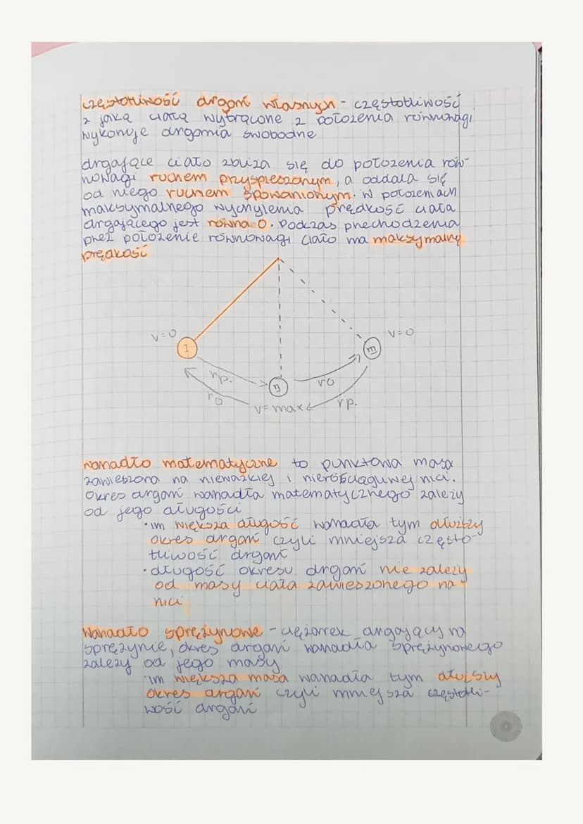 15.02.
Temat: Ruch Drgający.
W
Ruch argający - roch ктогут стато
premiesza się tam, 12 powrotem,
, ро
samym torze.
Rodzaje drgan
0.gasnące (