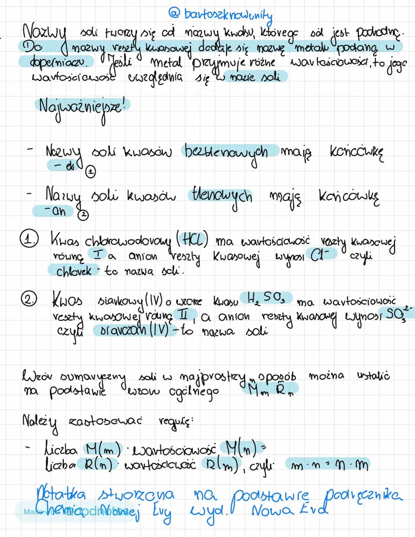 11.
vaw
Wzory i marry soli
@bartoszknow unity
Säl" Okveśla się nią substancji używaną do przyprawiania pot.
- Bezbarwną, stałą, o budowie kr