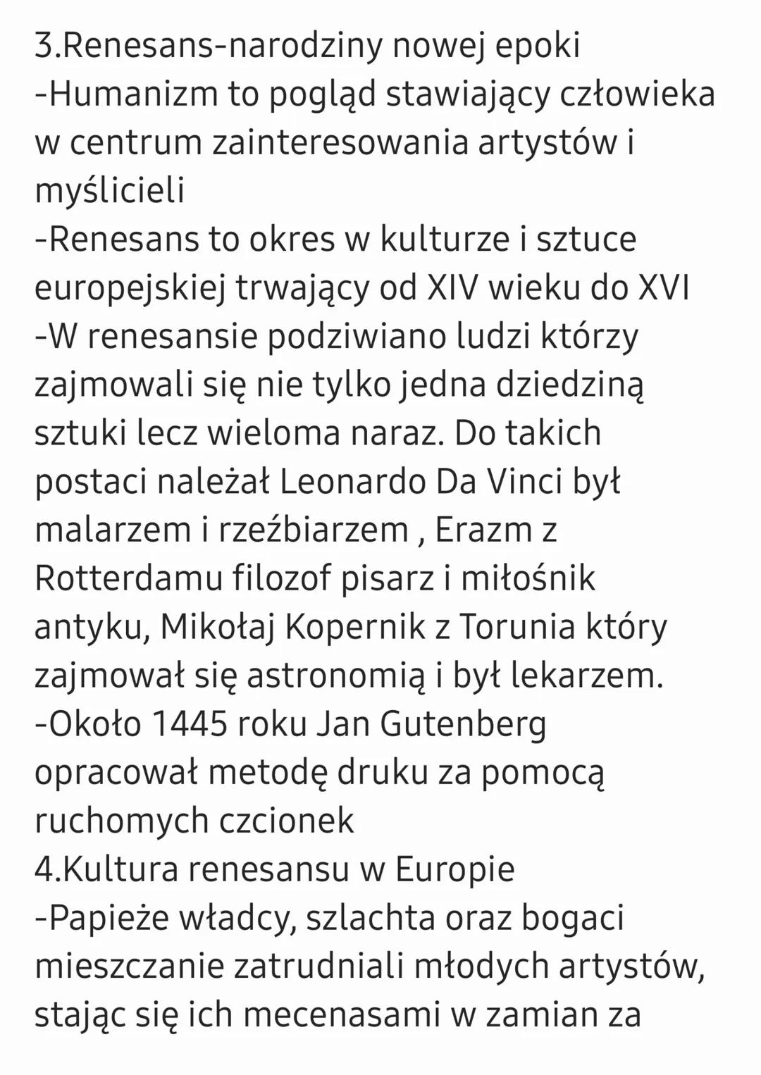 Narodziny nowożytnego świata
1.Wielkie odkrycia geograficzne
-Do XV wieku mieszkańcy Europy oprócz
swojego kontynentu znali jedynie
najbliżs