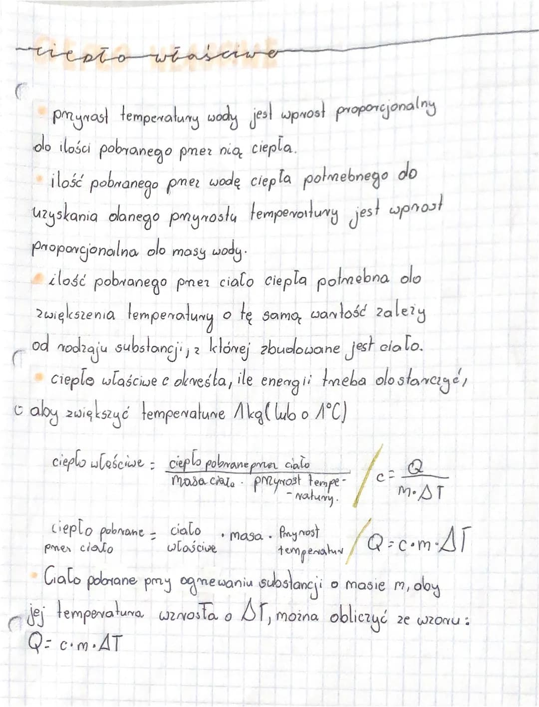 riesto właściver
C
przynast temperatury wody jest wprost proporcjonalny
do ilości pobranego przez nią ciepła.
ilość pobranego pmez wodę ciep