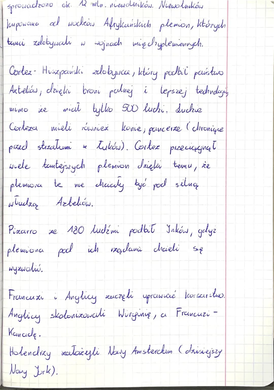 08.09.2020.
Lekcja 3/1
Temat: Ekspansja kolonialia.
1. Konkwistadory.
a) Cortez i Aztekowie.
b) Pizarro i Inkowie
2. Kolonizacja Nowego Świa