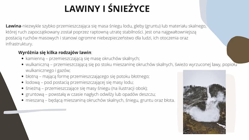 ZAGROŻENIA
NATURALNE Mimo ciągłego rozwoju techniki największym
zagrożeniem dla człowieka jest natura.
Zagrożenia naturalne, co roku występu