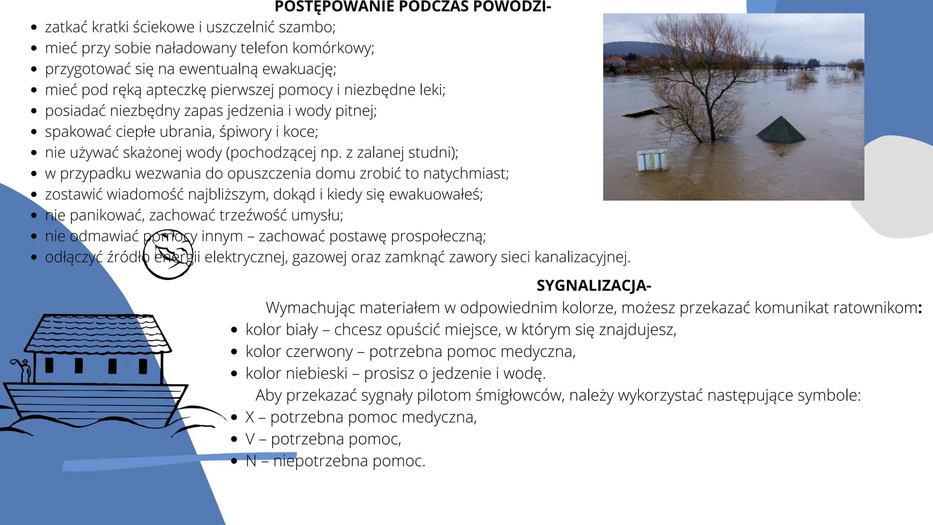 ZAGROŻENIA
NATURALNE Mimo ciągłego rozwoju techniki największym
zagrożeniem dla człowieka jest natura.
Zagrożenia naturalne, co roku występu