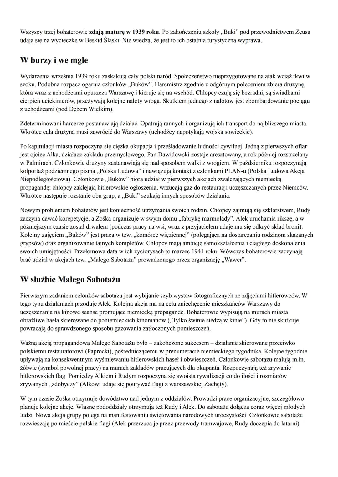KAMIENIE NA SZANIEC
ALEKSANDER KAMIŃSKI
Geneza
Aleksander Kamiński był czynnym uczestnikiem podziemnej walki z okupantem (komendant organiza