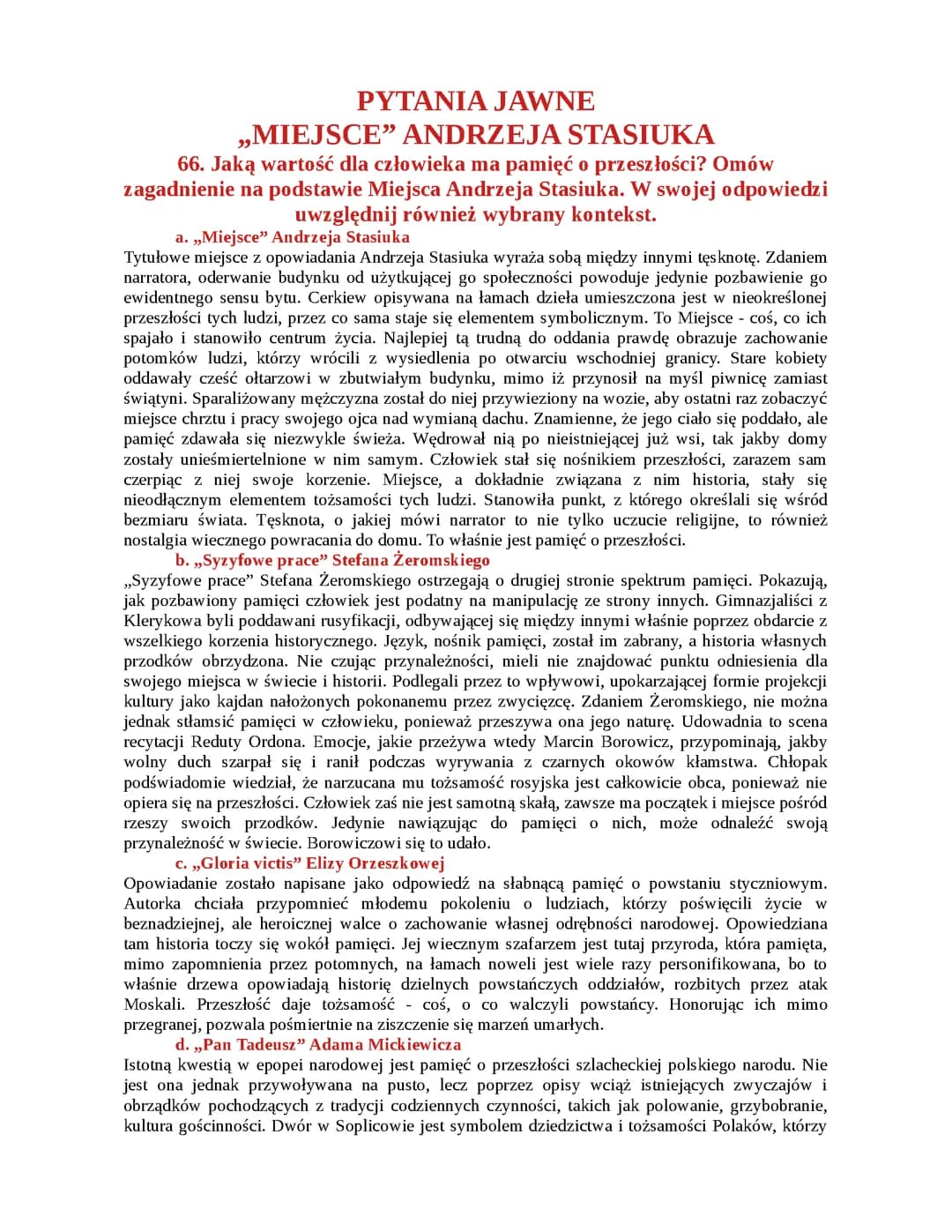 pytania jawne (Miejsce)
