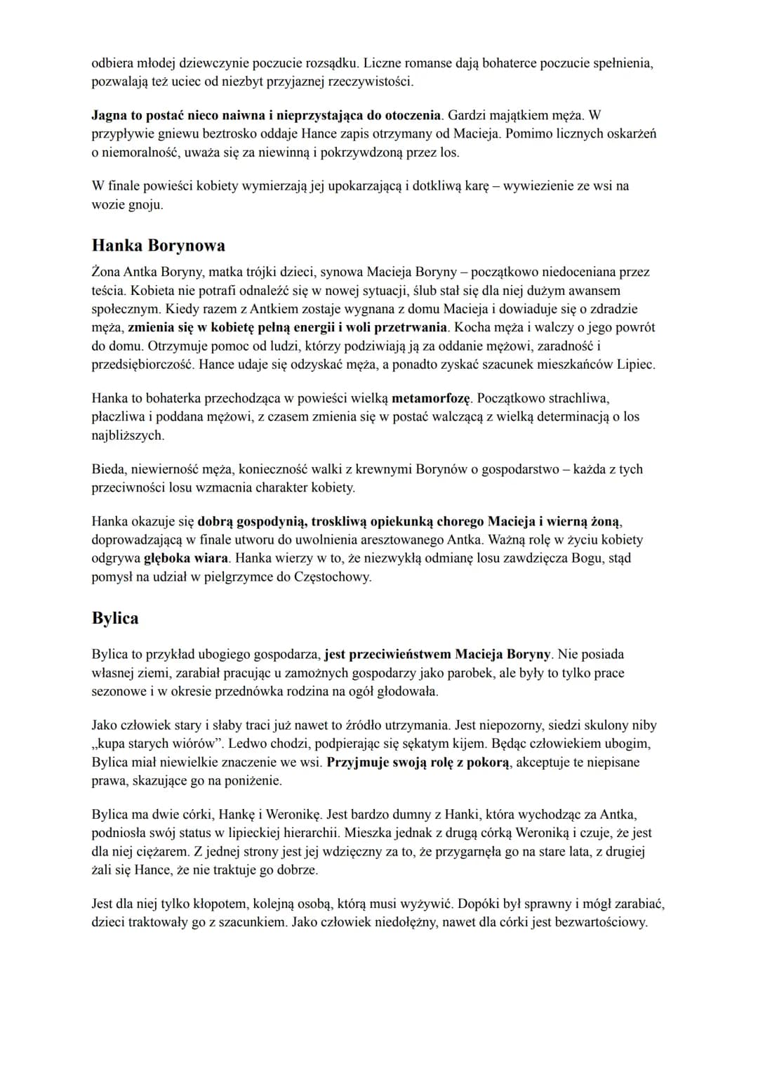 BOHATEROWIE
Maciej Boryna
Maciej Boryna to pierwszy w Lipcach gospodarz, posiada trzydzieści dwie morgi gruntu, które są w
rodzinie od pokol