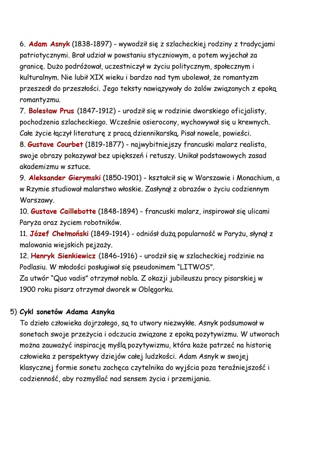 *POZYTYWIZM*
1) Pojęcia epoki:
a) Epoka pozytywizmu - epoka, która rozpoczęła się po powstaniu styczniowym.
Ludzie, którzy wtedy nazywali si