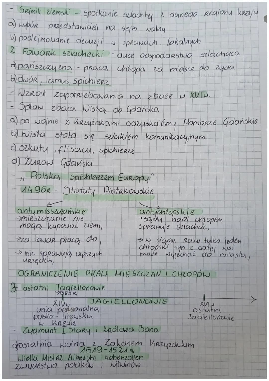 HISTORIA
Sprawdzian Tazia - Rzeczpospolita szlachecka
1 Demokracia szlachecka
- Szlachta
a) potomkowie Rycerzy
b) mieli przywileje ti mogli 