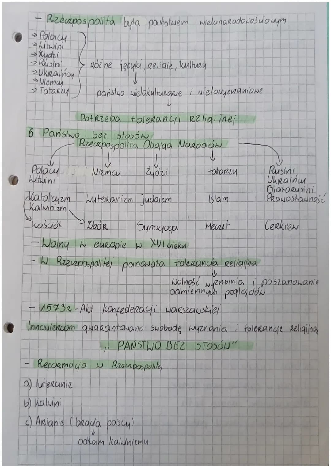 HISTORIA
Sprawdzian Tazia - Rzeczpospolita szlachecka
1 Demokracia szlachecka
- Szlachta
a) potomkowie Rycerzy
b) mieli przywileje ti mogli 