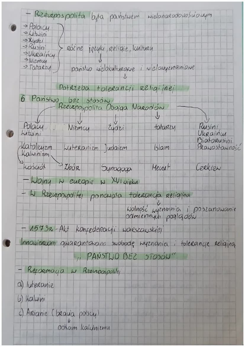 HISTORIA
Sprawdzian Tazia - Rzeczpospolita szlachecka
1 Demokracia szlachecka
- Szlachta
a) potomkowie Rycerzy
b) mieli przywileje ti mogli 