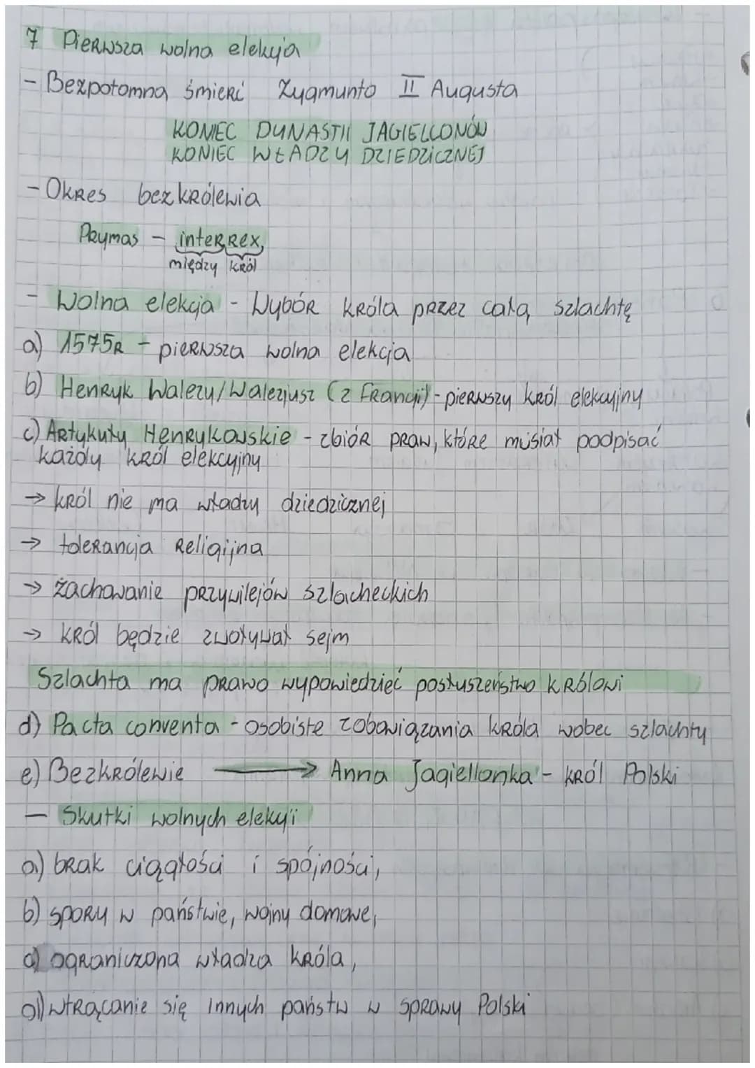 HISTORIA
Sprawdzian Tazia - Rzeczpospolita szlachecka
1 Demokracia szlachecka
- Szlachta
a) potomkowie Rycerzy
b) mieli przywileje ti mogli 