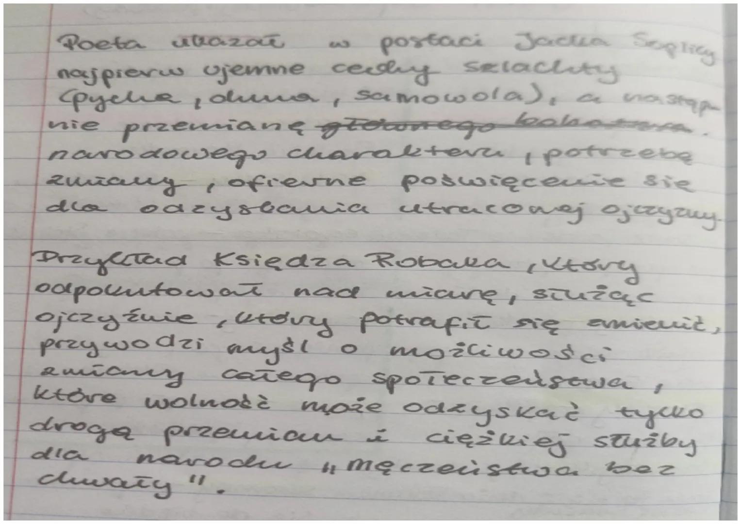 (1) Przedstaw Jacka jest jednyu
2 getrouych bohaterów spoper
A. Mickiewicza Pan Tadeusz
Rostad to pod wpływem
wydarzeń cathowicie się zmie
8