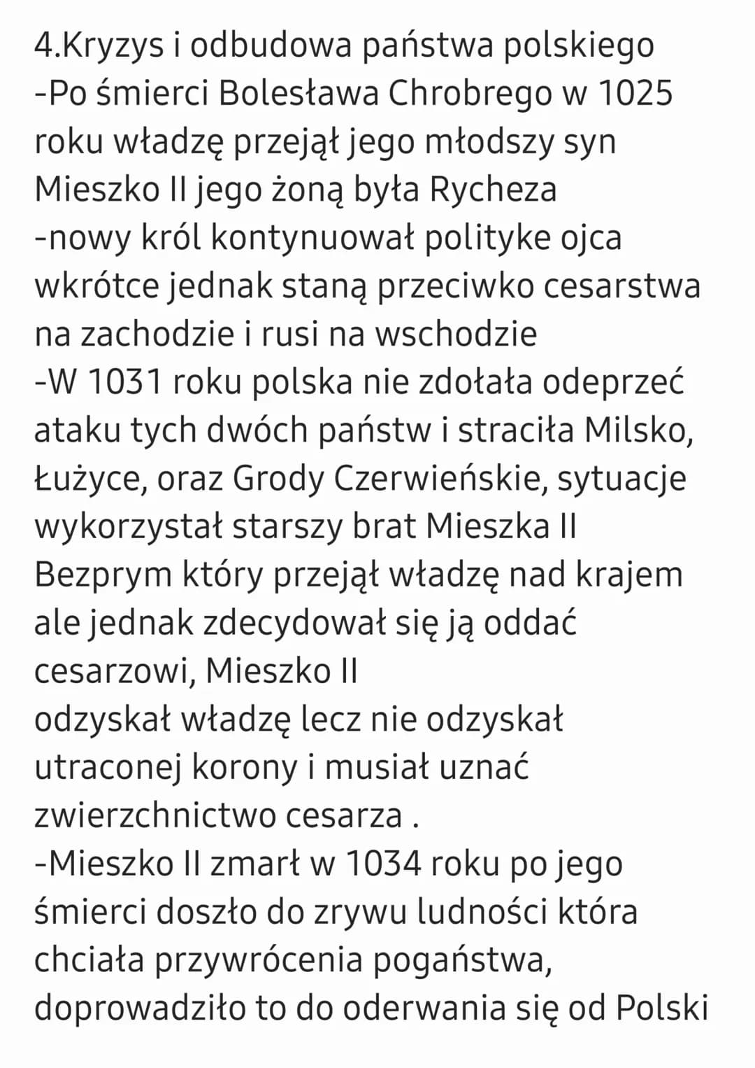 Sprawdzian Historia dział VI
1.Zanim powstała polska
-Najstarsze ślady przodków człowieka ma
obecnym terytorium polski pochodzą
sprzed około