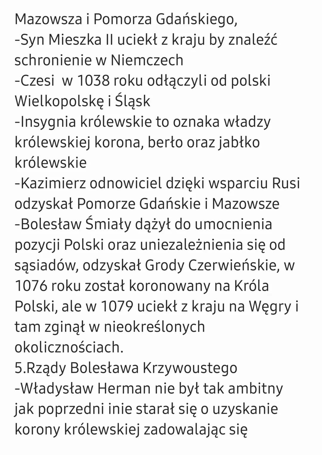 Sprawdzian Historia dział VI
1.Zanim powstała polska
-Najstarsze ślady przodków człowieka ma
obecnym terytorium polski pochodzą
sprzed około