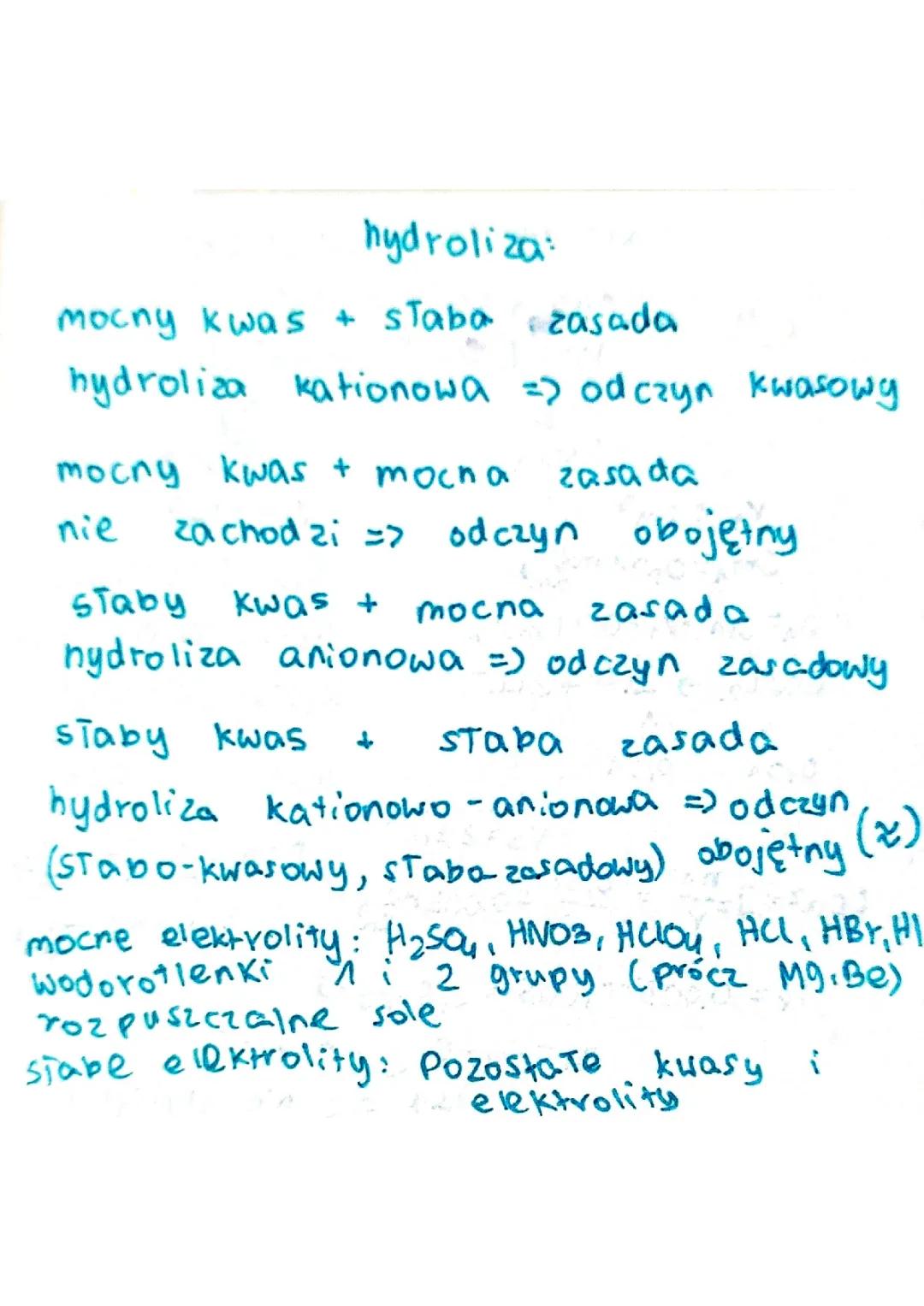 Czym są hydroliza soli i elektrolity? Przykłady i zadania dla dzieci