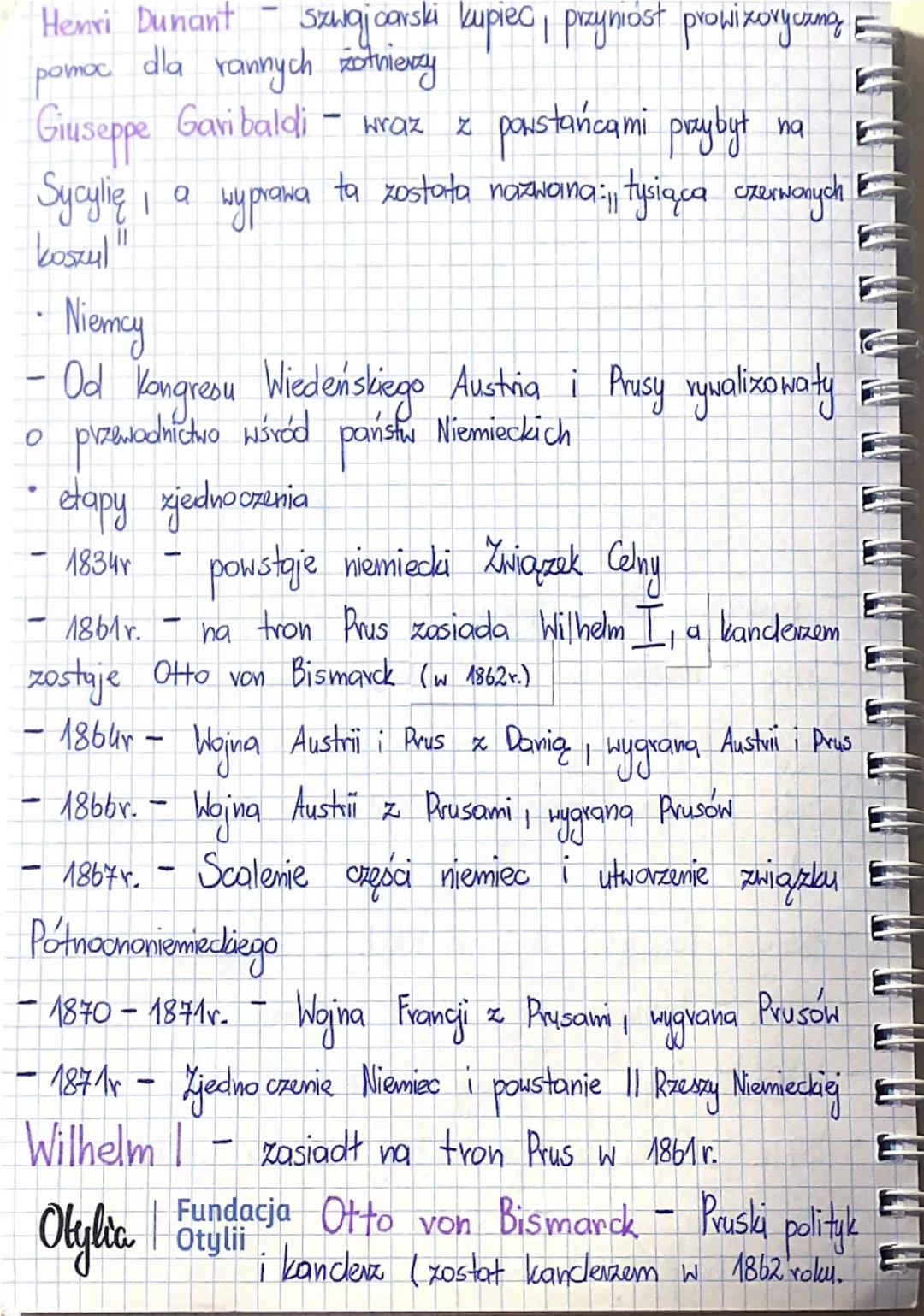 2 - Zjednoczenie Włoch i Niemiec
Włochy
Północna część
Królestwo Sardynii, lub Piemont
-
-
-
Południową część – Królestwo Sycylii (Obojga Sy