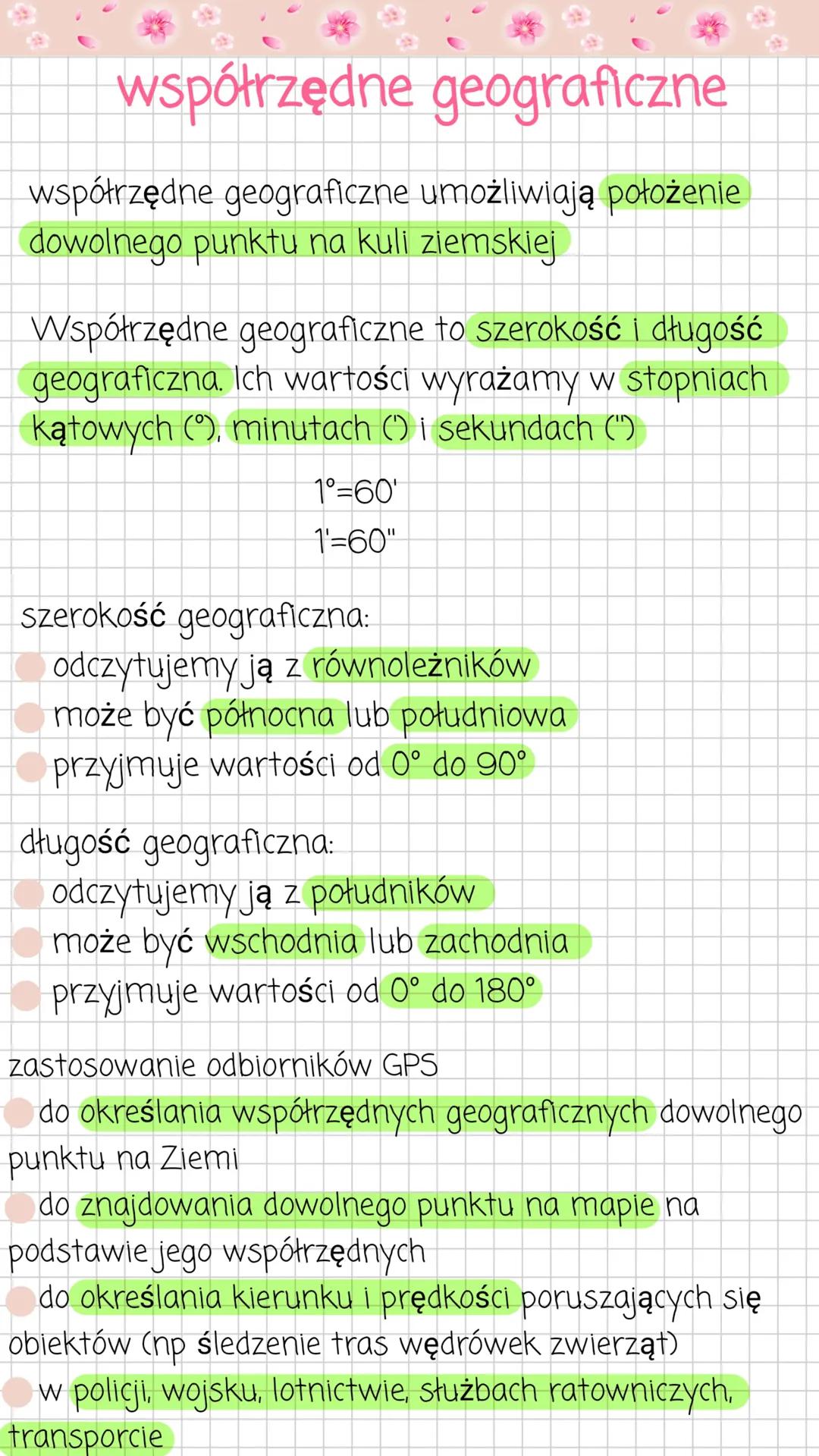 Współrzędne geograficzne