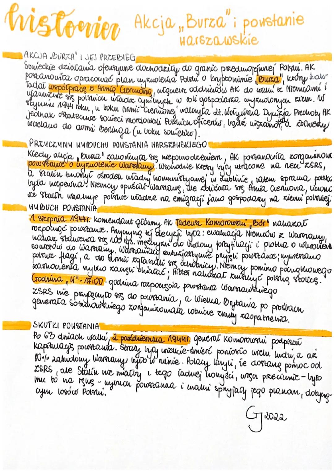 historier Akcja „Burza" i powstanie
AKCJA BURZA I JEJ PRZEBIEG
Sowieckie działania ofensyune dochodzity do granic praedungjunej Polsu. AK
po