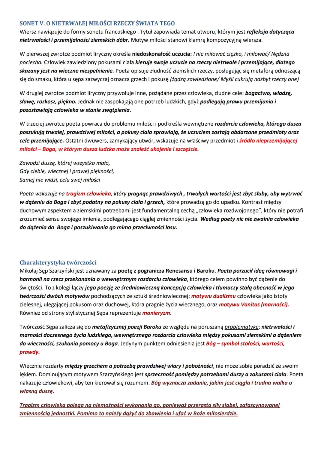 Jan Andrzej Morsztyn
Charakterystyka twórczości
Morsztyn jest reprezentantem nurtu poezji dworskiej, a jego twórczość jest poświęcona przede