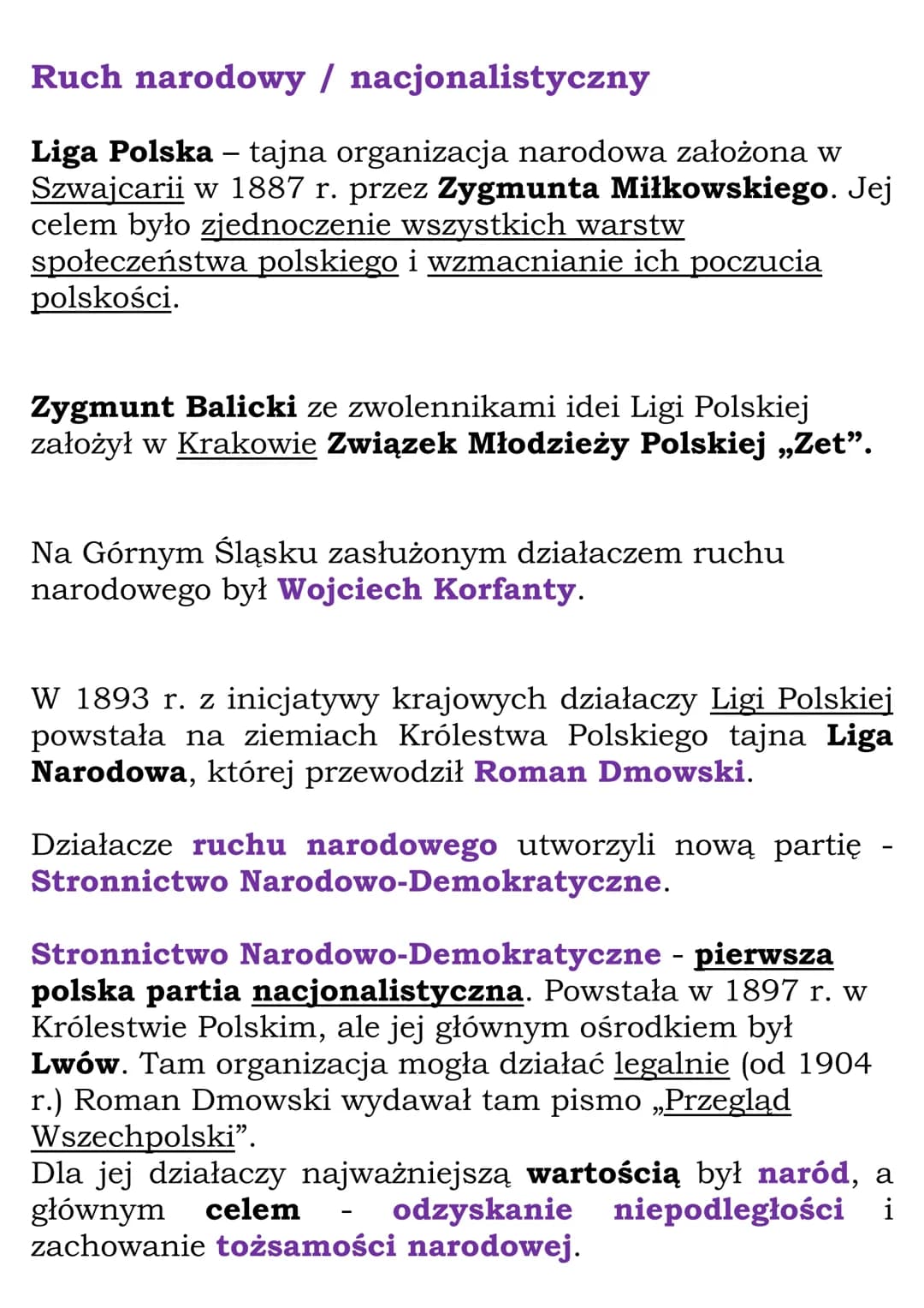 Nowe nurty polityczne
Ruch socjalistyczny
W drugiej połowie XIX w. na ziemiach polskich zaczął
rozwijać się ruch socjalistyczny.
W 1882 r. w