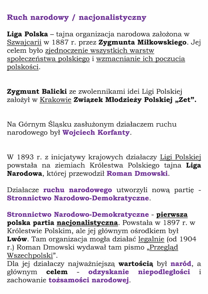 Nowe nurty polityczne
Ruch socjalistyczny
W drugiej połowie XIX w. na ziemiach polskich zaczął
rozwijać się ruch socjalistyczny.
W 1882 r. w