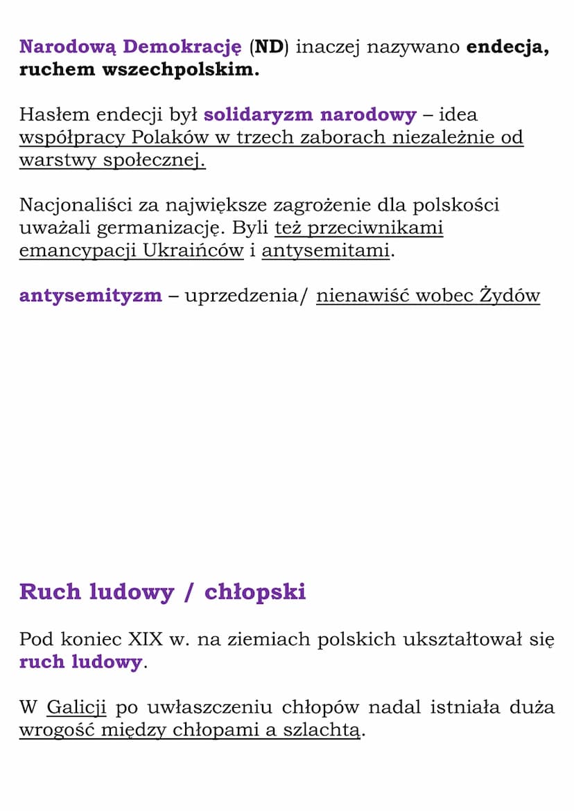 Nowe nurty polityczne
Ruch socjalistyczny
W drugiej połowie XIX w. na ziemiach polskich zaczął
rozwijać się ruch socjalistyczny.
W 1882 r. w