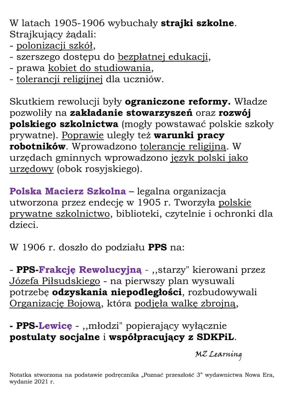 Nowe nurty polityczne
Ruch socjalistyczny
W drugiej połowie XIX w. na ziemiach polskich zaczął
rozwijać się ruch socjalistyczny.
W 1882 r. w