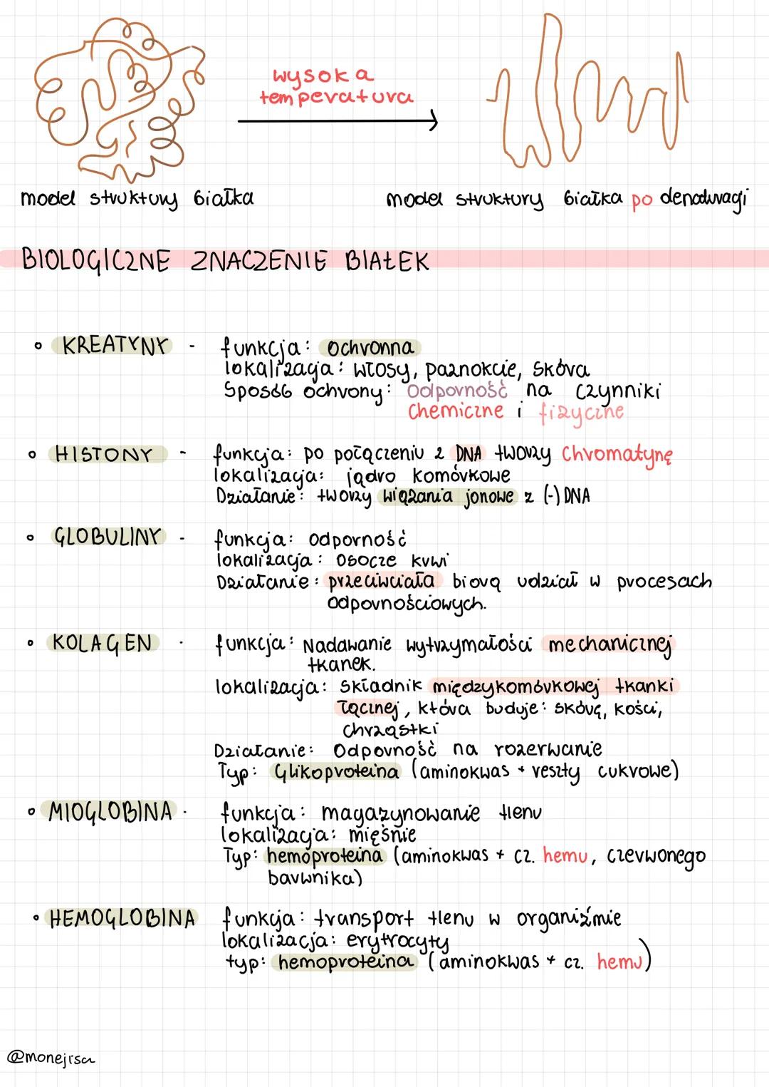 BUDOWA BIAŁEK
WIĄZANIE PEPTYDOWE
H)N-
H
N-Koniec
STRUKTURY BIAŁEK
• PIERWSZORZĘDOWA
H
@monejisa
O
O=
C-
CH
1
R₁
-
1
H
|
H
wiązanie
peptydowe