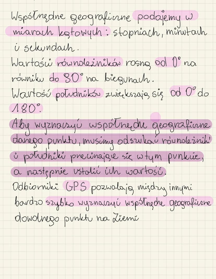 
<h2 id="siatkageograficzna">Siatka geograficzna</h2>
<p>Siatka południków i równoleżników służy do ustalania położenia punktu na kuli ziems