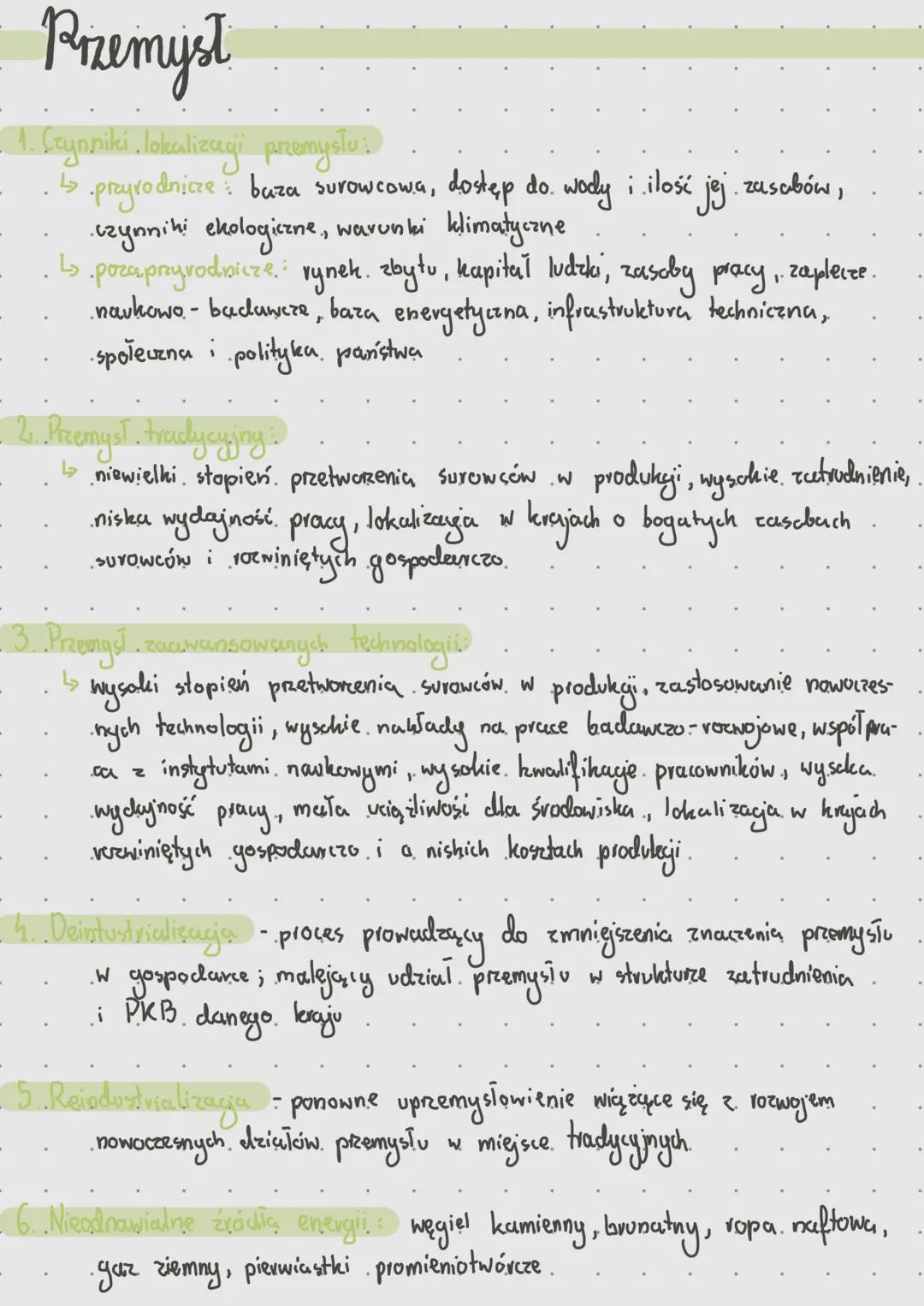 Geografia - przemysł