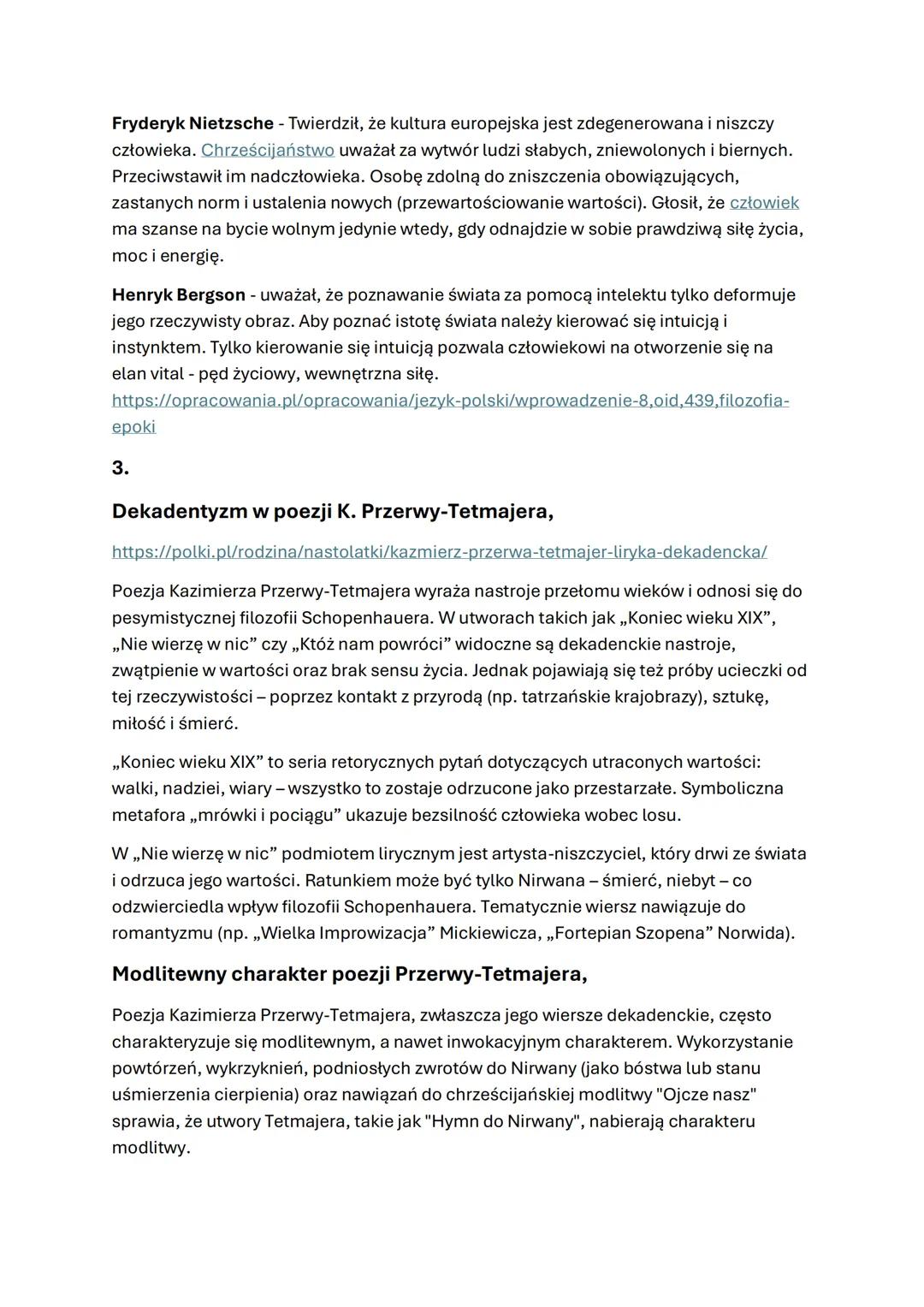# 1.
Neoromantyzm - uzasadnienie nazwy
Neoromantyzm - termin używany na określenie kierunku artystycznego, który pojawia
się na przełomie XI
