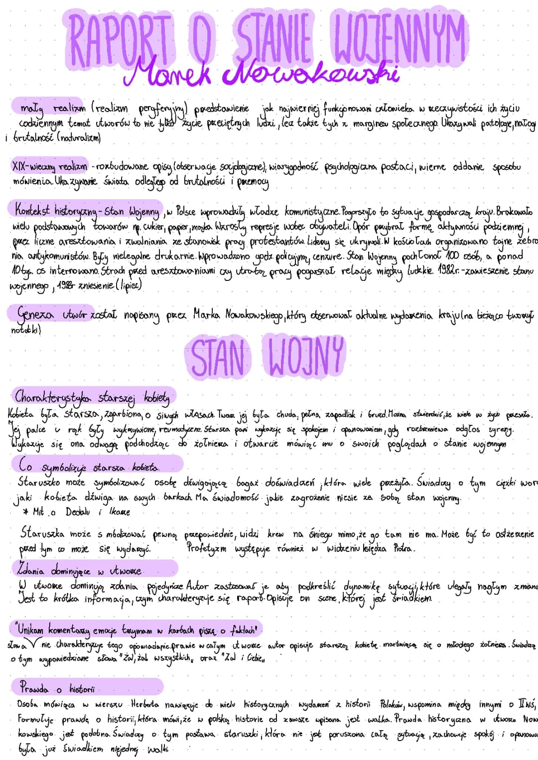 Raport o Stanie Wojennym - Przyjazne Streszczenie dla Dzieci