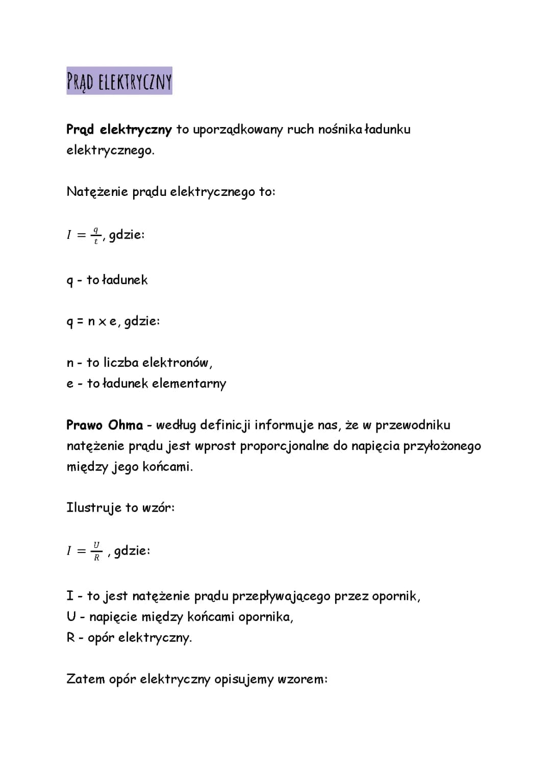 Prąd elektryczny