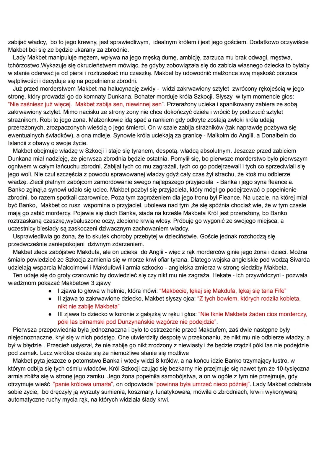 "MAKBET" WILLIAM SHAKESPEARE
1. CZAS I MIEJSCE AKCJI
CZAS: wiek XI, średniowiecze, czas przekracza 24h
MIEJSCE: Szkocja i Anglia. W obrębie 