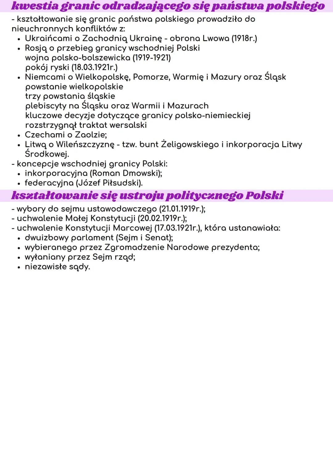 powstanie II
Rzeczypospolitej
Polacy pod zaborami w drugiej połowie XIXw.
zabór pruski:
władze niemieckie prowadziły bezwzględną politykę
●
