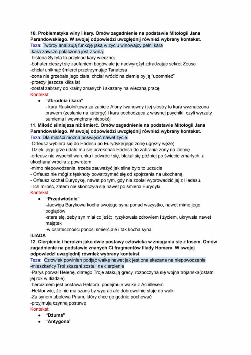 BIBLIA
MATURA USTNA NIEKTÓRE PYTANIA
1. Człowiek w obliczu cierpienia. Omów zagadnienie na podstawie znanych Ci
fragmentów Księgi Hioba. W s