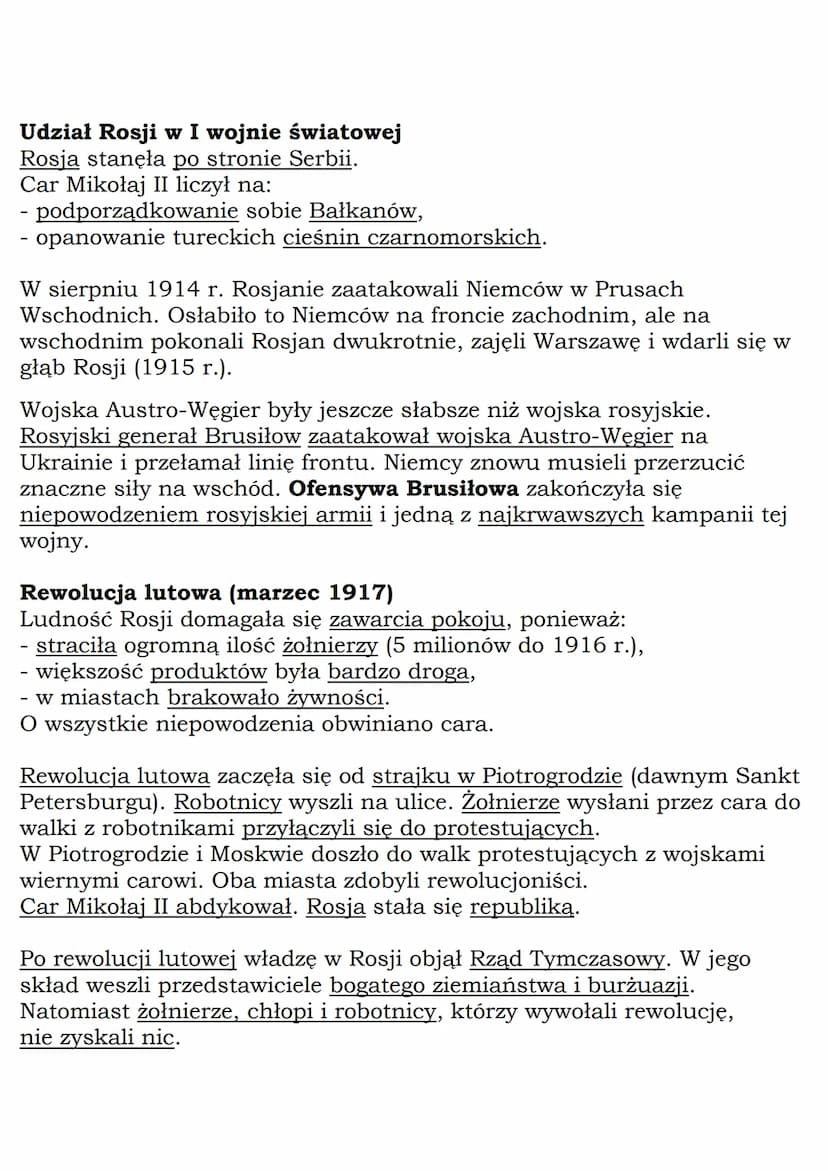 MZ_LEARNING_KNOW
Dwie rewolucje w Rosji
Klasa 7, Historia, GWO
Kolos na glinianych nogach - określenie dotyczące imperium rosyjskiego
po klę