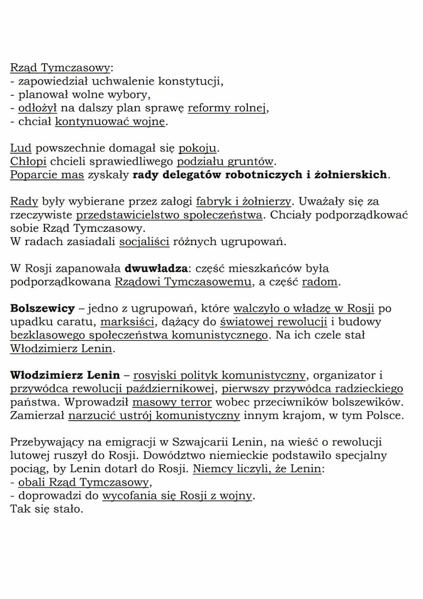 MZ_LEARNING_KNOW
Dwie rewolucje w Rosji
Klasa 7, Historia, GWO
Kolos na glinianych nogach - określenie dotyczące imperium rosyjskiego
po klę