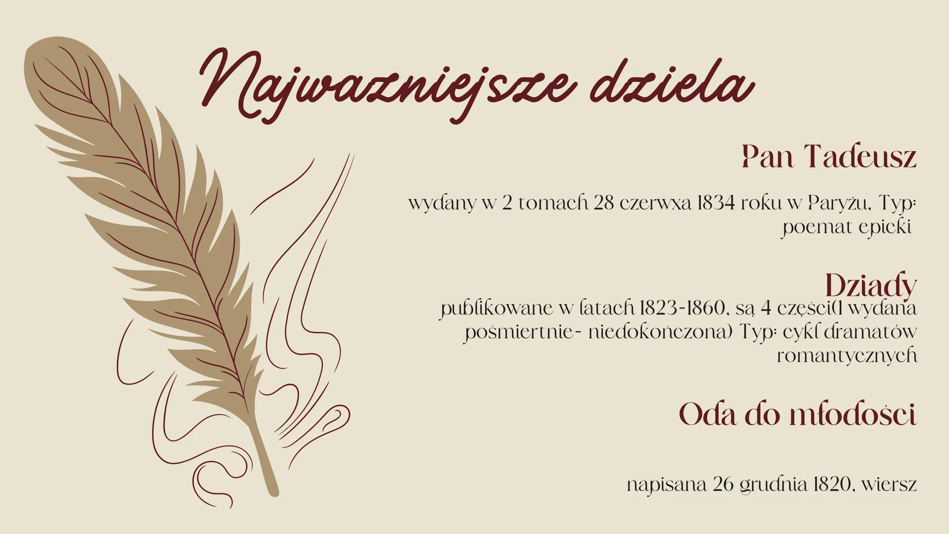 Adam Mickiewicz
@wiktoria.04.03 .
Informacje ogólne
• Pefne imię brzmi Adam Bernard Mickiewicz
Urodził się 24 grudnia 1798 w Zaosiu ſub Nowo