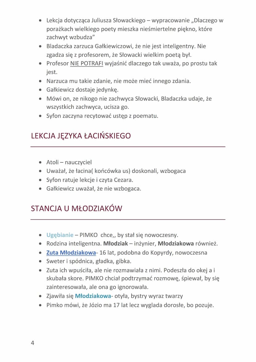 GENEZA
• Powieść z 1937
• Akcja rozgrywa się w:
FERDYDURKE
1. Komicznie zdeformowanej rzeczywistości
2. Szkole (gimnazjum)
3. Stancji u Młod