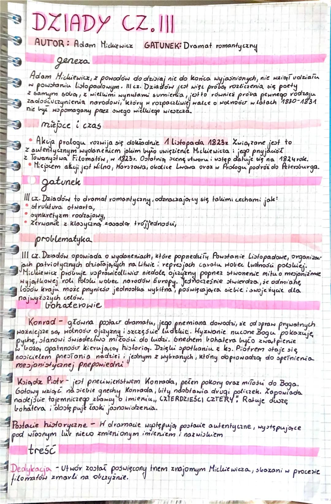 Dziady cz 3 streszczenie, opracowanie i quiz