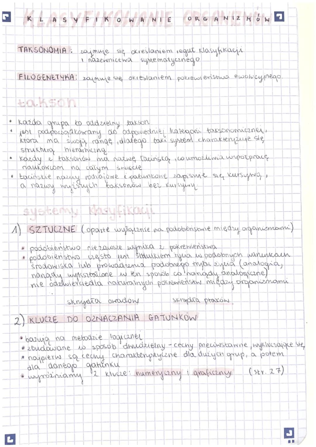 5 KLASYFIKOWANIE ORGANIZMÓW
12
.
TAKSONOMIA:
zajmuje się określaniem regut klasyfikacji
I nazewnictwa systematycznego
FILOGENETYKA: zajmuje 