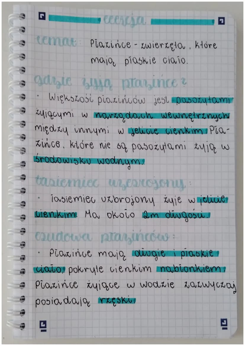 ecerisa
remat Plazinice - zwierzęta, które
major praskie ciato.
gdzie żyją ptar, ince?
Większość piozińców jest pasożytamin
@ żyjącymi w nar
